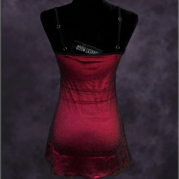 Dolls Kill Vamp Angel Mesh Mini Dress - Picture 2 of 5